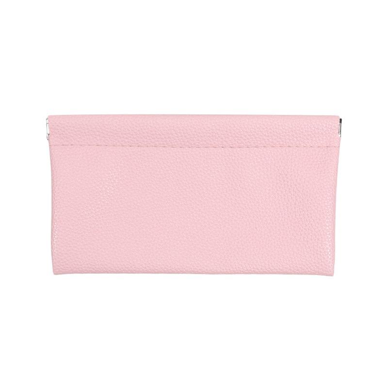 Long Wallet Hand-held Cosmetic Bag Data Cable Storage Pouch Document Holder Eyeglass Pouch Solid Color Shrapnel Mobile Phone Bag