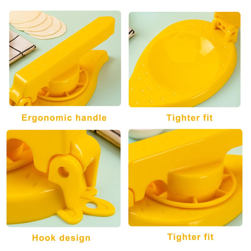 Manual Plastic Dumpling Skin Reusable Mini Pie Maker with Handle Small Presser Press Tool Kitchen DIY Cookware Chef