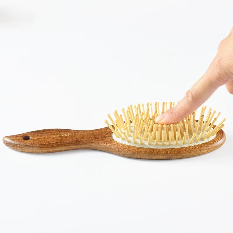 Tan Mujiang Wooden Air Cushion Hair Comb