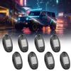 8 Pods Rock Lights, 36 LEDs Underglow Lights for Truck SUV UTV ATV Car Boat Motorcycle White Light