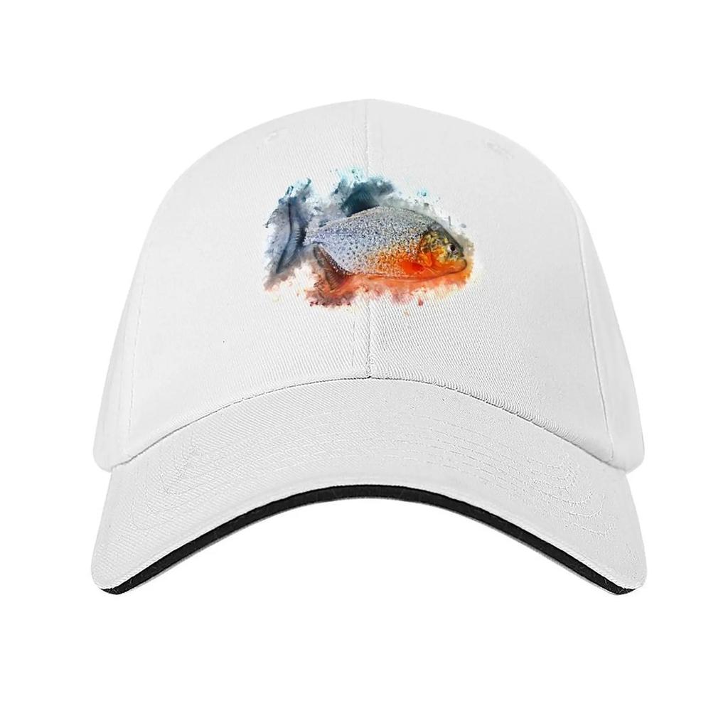 Red piranha Serrasalmus nattereri Baseball Cap designer cap Rave Icon Fashion Beach Baseball Unisex Womens