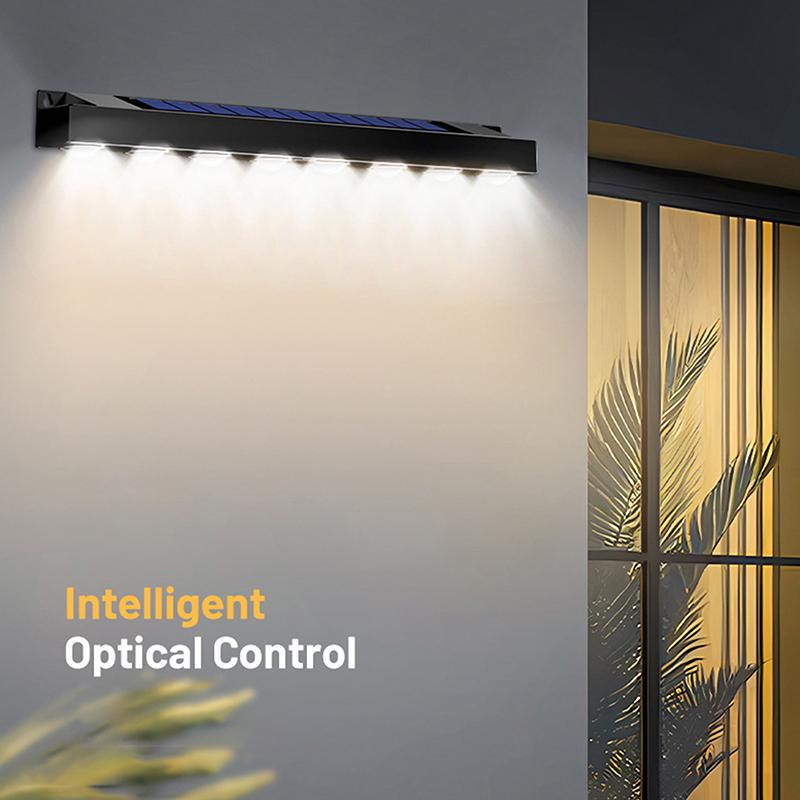 Outdoor Led Solar Wall Sign Light Garden Landscape Light 4/6/8 Led Waterproof Bright Solar Address Lights For Patio Stair Fence