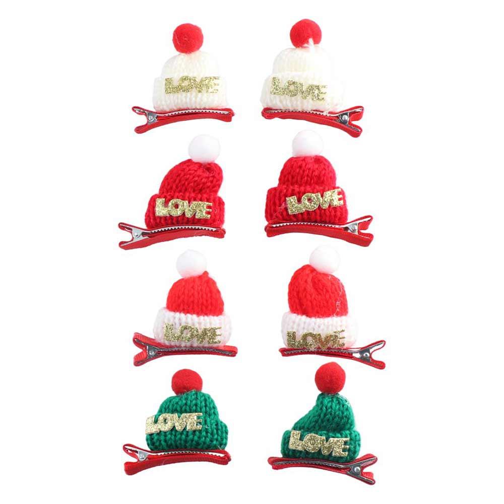 Merry Christmas Decor Christmas Hat Hairpin Sequin Children Christmas Hair Clip Unique Children's