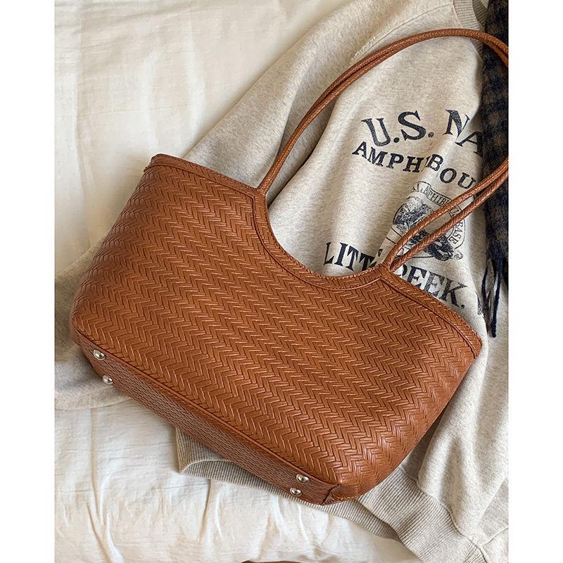 2025 Trendy Retro Handwoven Large Capacity Basket Tote Bag