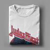 Judas Priest Screaming For Vengeance T-Shirt Męska Bawełniana Koszulka Vintage z Okrągłym Dekoltem Niebieski Orzeł Krótki Rękaw merch Grafika