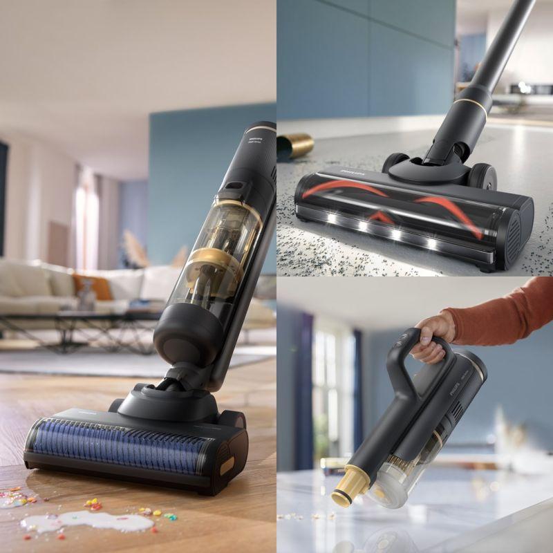 Philips aquatrio xw7264/11 cordless vacuum cleaner 21.6V Black/Yellow