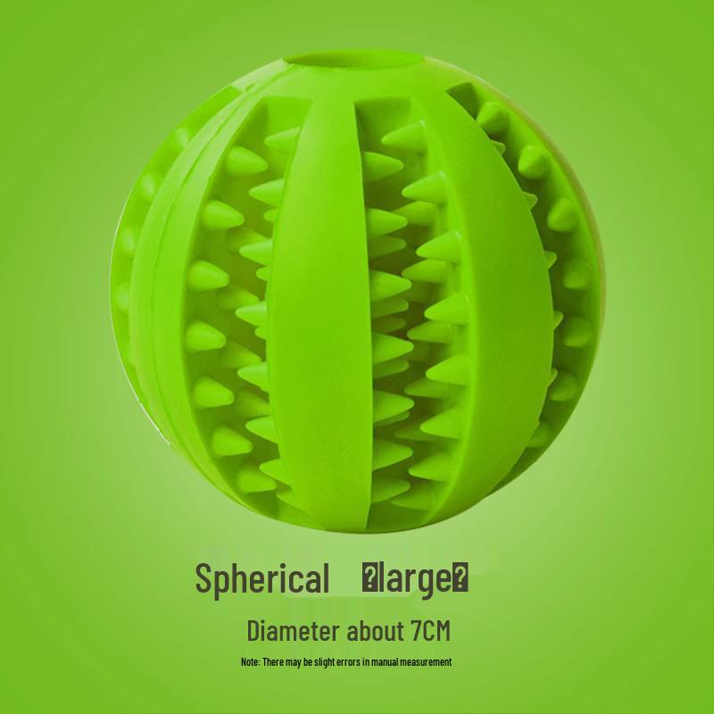 Dog Boredom Buster: Bite-Resistant Rubber Molar Ball for Teeth Cleaning - Small, Medium & Large Puppies