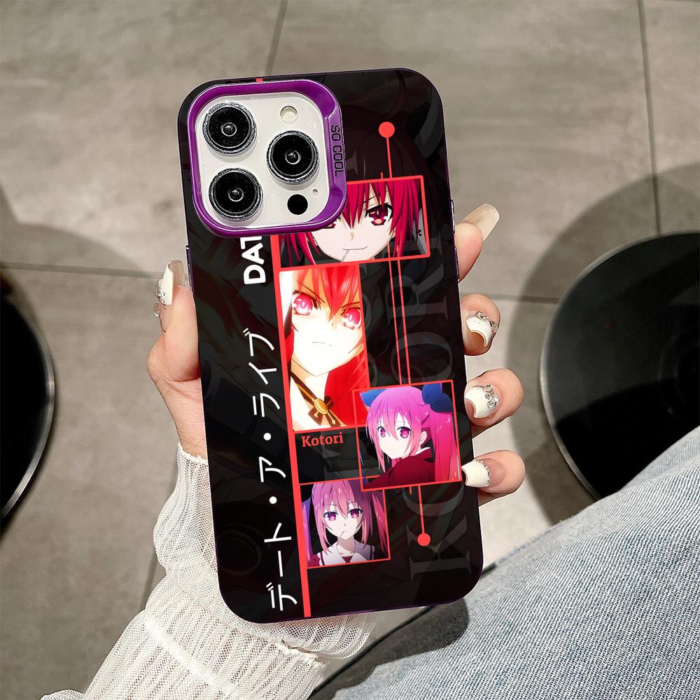 Date a Live Kotori Itsuka Purple Translucent Mobile Phone Case for iPhone 17 16 15 14 13 12 11 X XR XS Air Pro Max Plus Cover