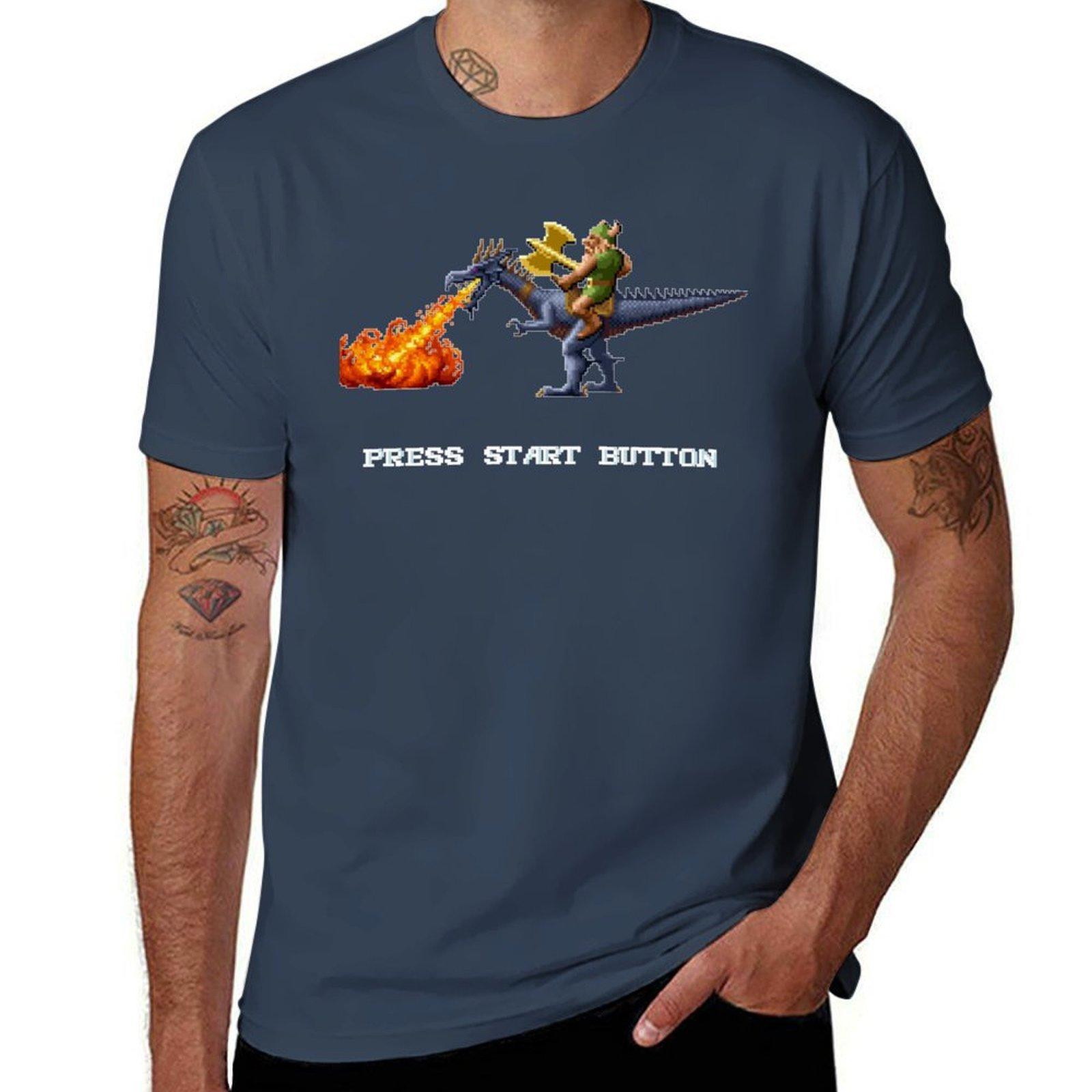 Golden Axe Pixel Style Retro DOS game fan shirt 2 TShirt Quick Dry Light Sports TShirt S