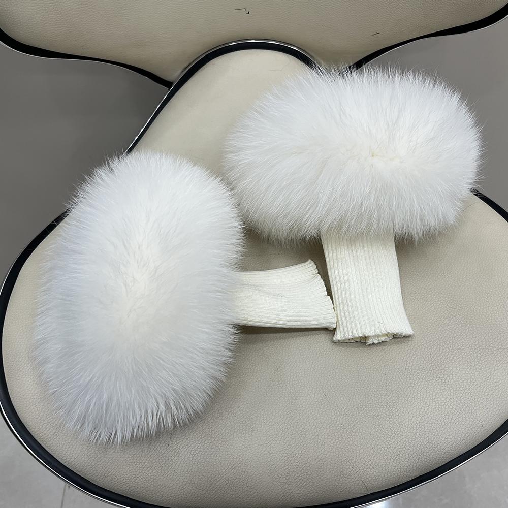 Fox Fur Cuff Arm Warmer Lady Bracelet Real Fur Wristband Glove High Quality Fox fur Cuffs Hot Sale Wrist Warmer