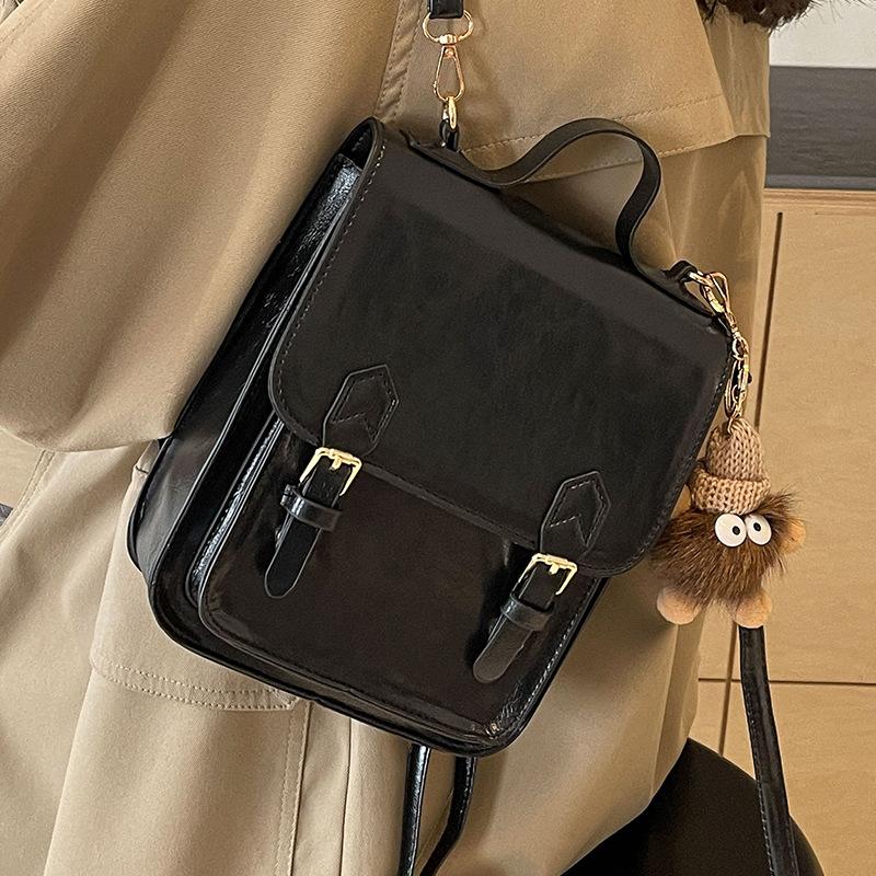 High-End Niche Bag Women'S Trendy Fashion Versatile Messenger Bag Women'S Retro Backpack Women