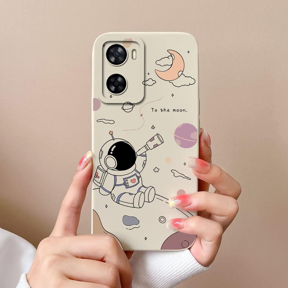 For One Plus Nord N20SE N300 Case Fun Astronaut Phone Back Cover For 1+ Nord N20 SE N 300 Liquid Silicone Funda Camera Protector