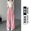 Women's High Waist Cargo Pants Straight Leg Trousers Casual Summer Quick Dry Pants With Bowknot Decor