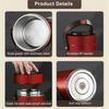 AB34-Easy Using 304 Stainless Steel Vacuum Insulated Lunch Box 3-Layer Thickened Portable Design