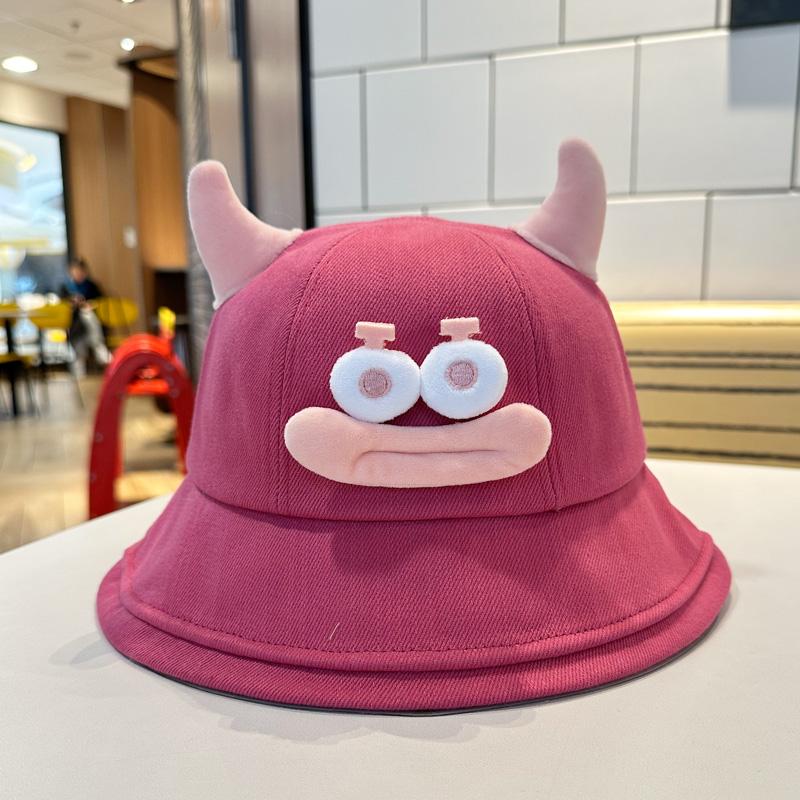 Fashionable Style Cartoon Fisherman Cap For Women Funny Big Mouth Design