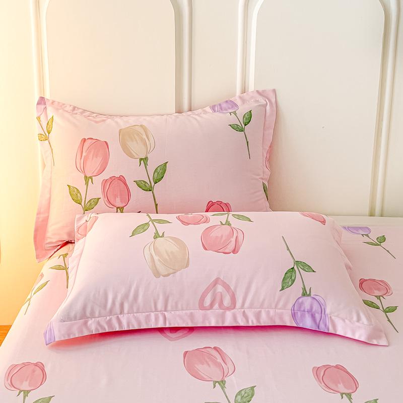 Set of Two Pure Cotton Pillowcases, 48x74cm - Pillow Core Covers [Pair Only]