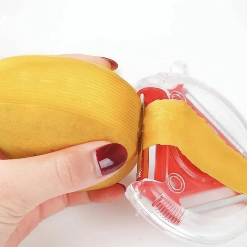 1 STÜCK 3 in 1 Multifunktionaler Rotierender Schäler Messer Obstschäler Obstmesser Reibe Haushalt Kartoffelschäler Artefakt Küchenwerkzeug