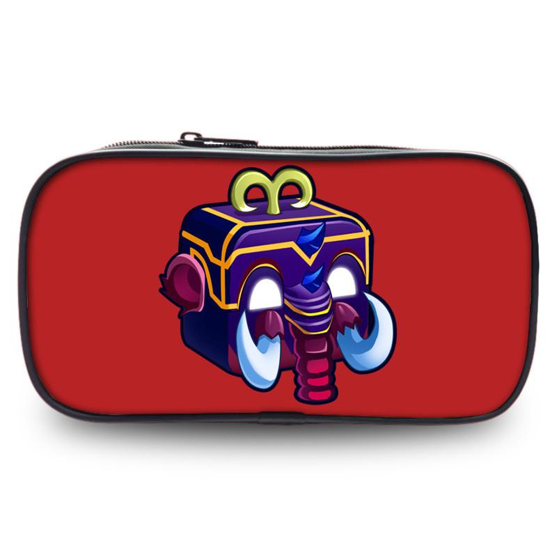 Durable Polyester Blox Fruits Roblox Pencil Case For Students With Large Capacity