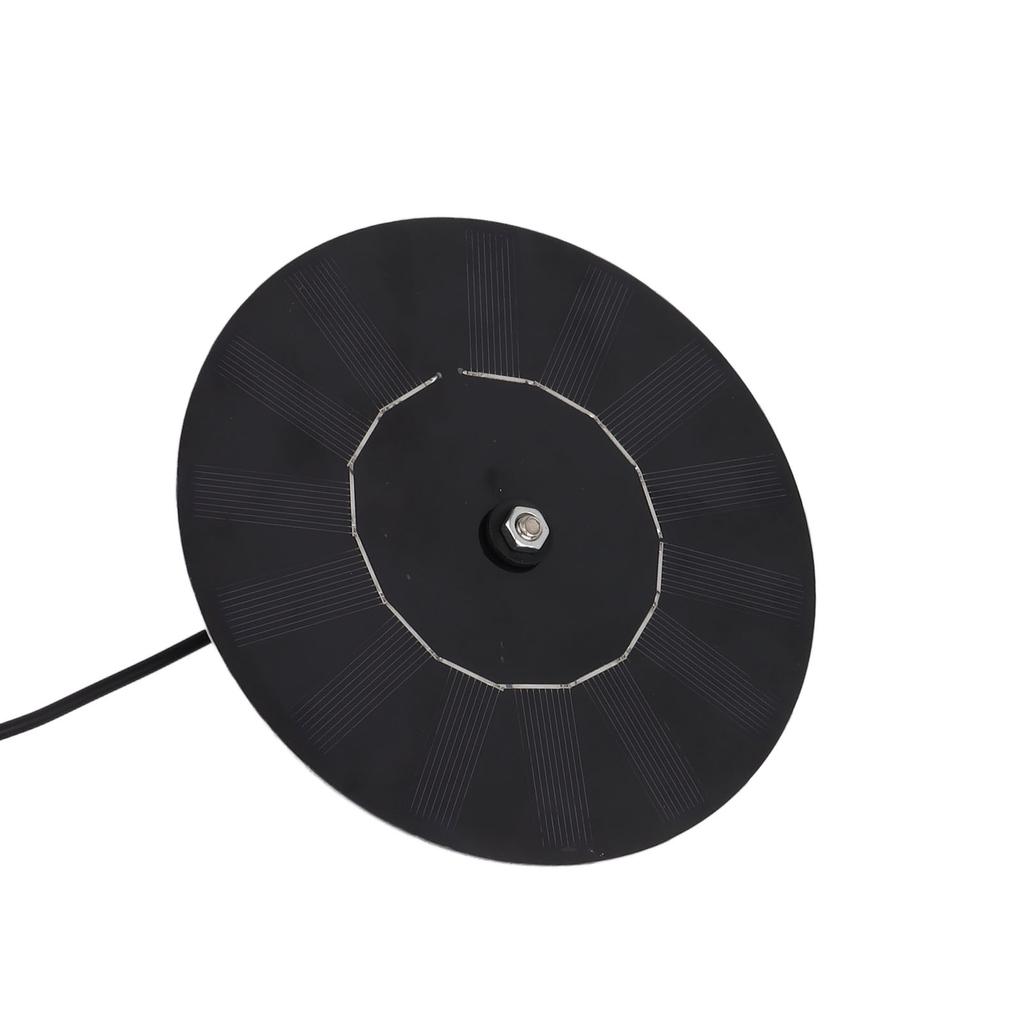 Solar Panel 10W 5V Efficient Conversion Waterproof Round Shape for Outdoor Security Camera LED Light