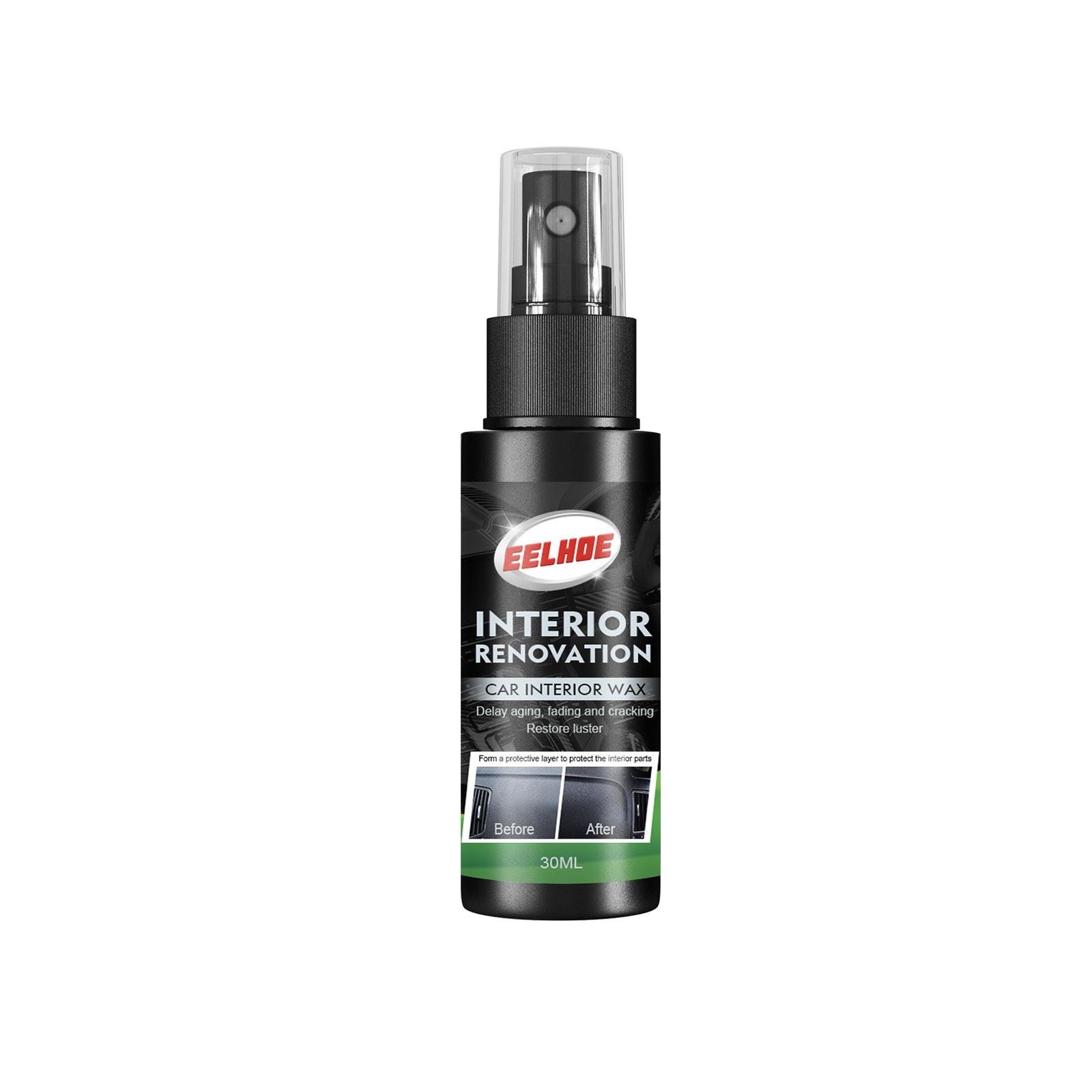 

YEGBONG Спрей для ремонта салона автомобиля Спрей для ухода за кожей салона Спрей для ремонта салона Чистка 30/50 мл 30ml чёрный