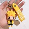 Naruto Anime Keychain Pendant Cartoon Naruto Kakashi Uchiha Itachi Key Chain Backpack Bag Car Keyring Prop Gift