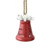 Iron Art Bell with 3D Bow & Hemp Rope - Christmas Tree Ornament & Home Decoration