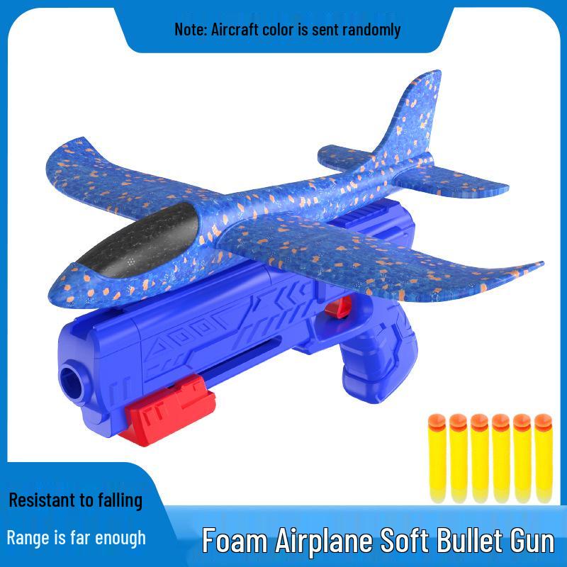 Handheld Light-up Foam Airplane Catapult Toy for Kids & Parents
