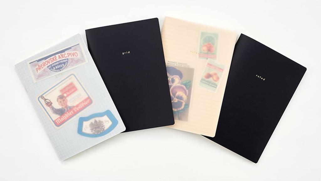 Daigo Notebook B6 5mm grid Black R1705 Drawing idea book isshoni. [5-book set]