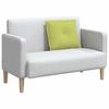 Back Cushion Light Green 60 x 19 x 50 cm Fabric