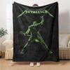 1pc Dragon guitarThemed Blanket Soft Flannel All Season Cozy Throw with Bold Graphic Print, Travel, or Holiday Gift for Family & Friends