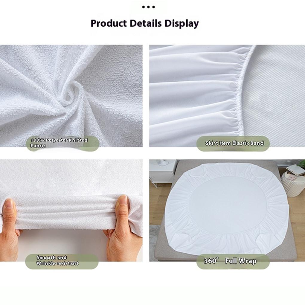 2025 New Waterproof Mattress Pad Cover Breathable Washable Bedspreads Healthy Anti-bacteria Anti-mite Fitted Double Bed Sheet