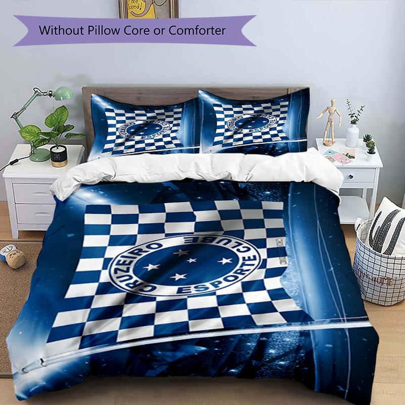 Fc Esporte Printed Pattern Duvet Cover Set – includes 1 duvet cover and 2 matching pillowcases Bedroom decor Christmas gifts