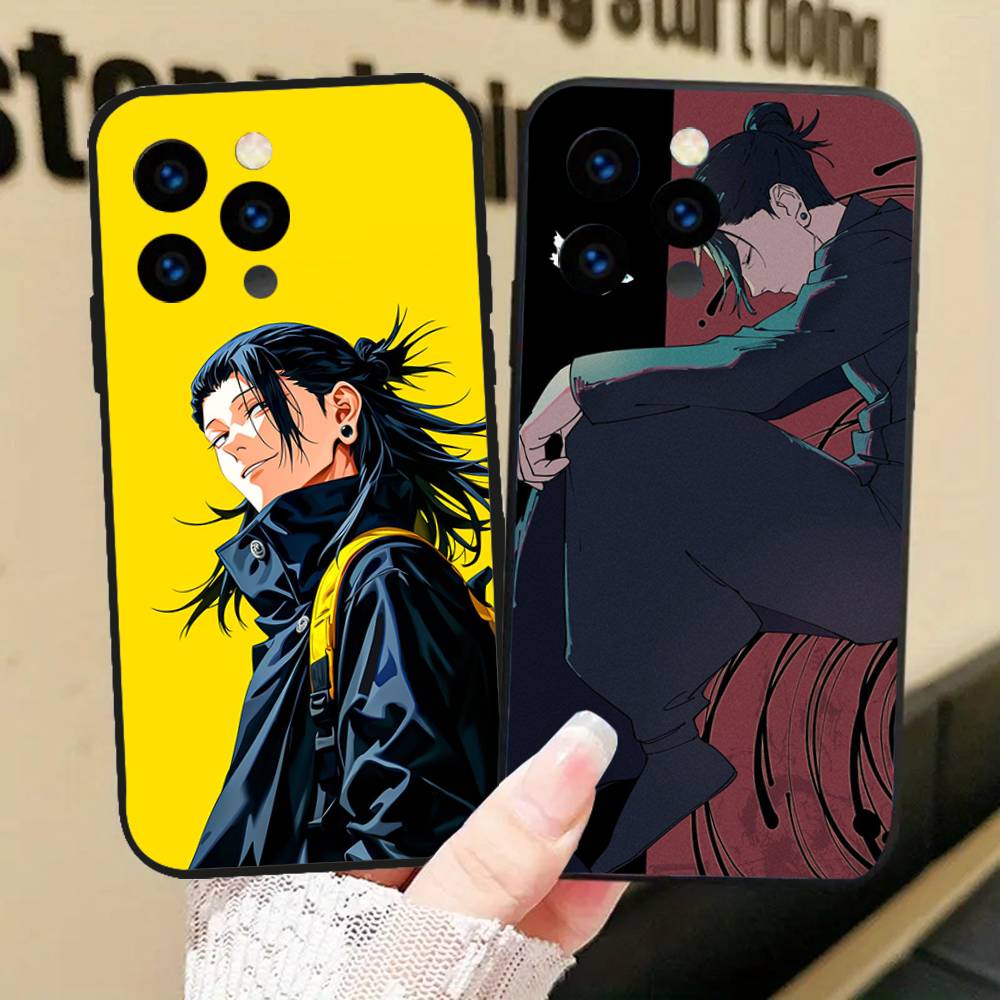 Jujutsu Kaisen Geto Suguru Phone Case For IPhone 17 Air 16 15 14 13 Pro Max 11 12 Black Silicone Cover
