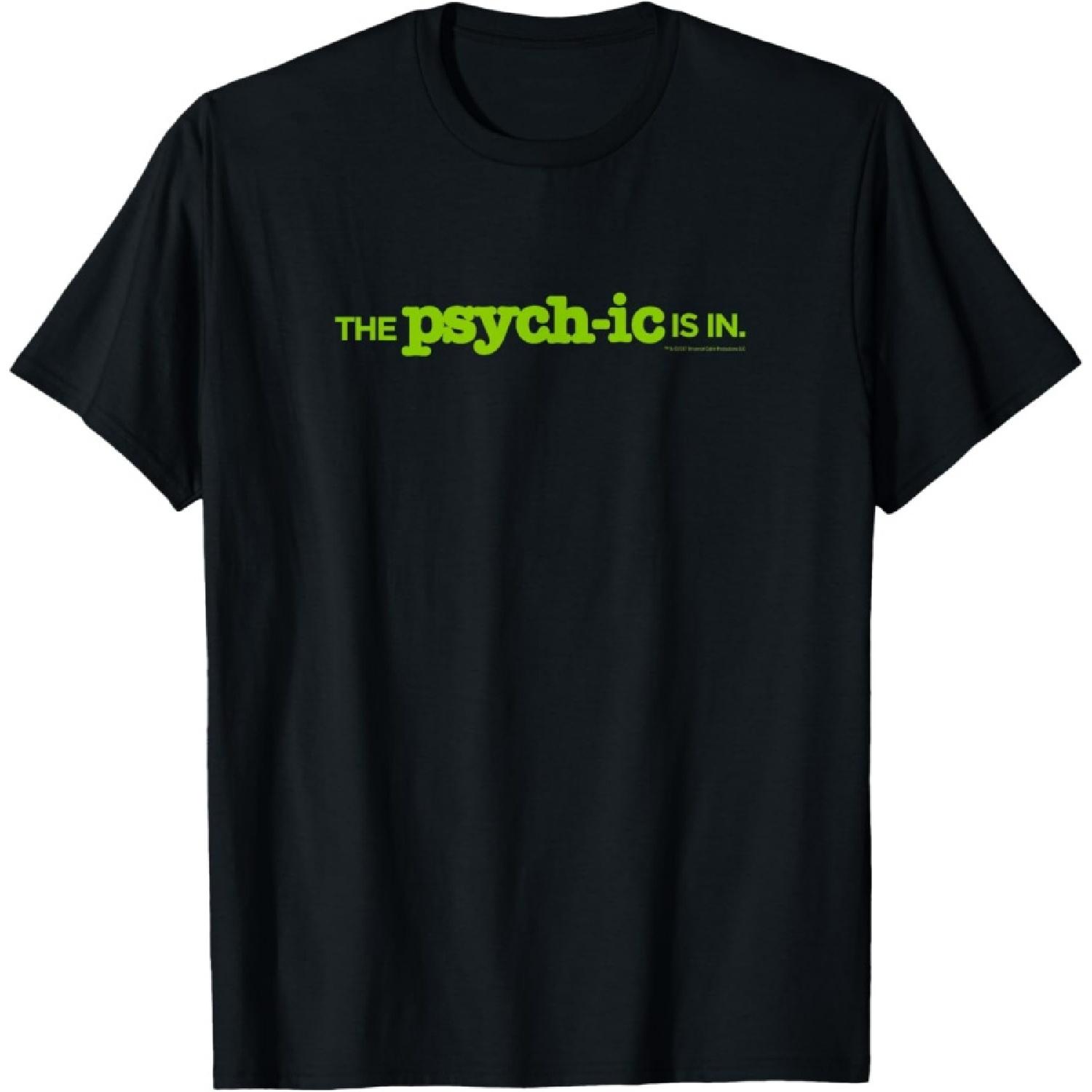 

Psych The Psychic is in Funny T-shirt - Official Tee T-Shirt XXXXXL чорний