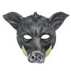 3D Realistic Wild Boar Face Mask PU Foam Pig Face Cover Dress Up Party Animal Cosplay Rave Mask Halloween Masquerade Party Props