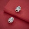 Sterling Silver 999 Copper Coin Spacer Bead: Chinese Luck Charm for DIY Beading and Rope Bracelets