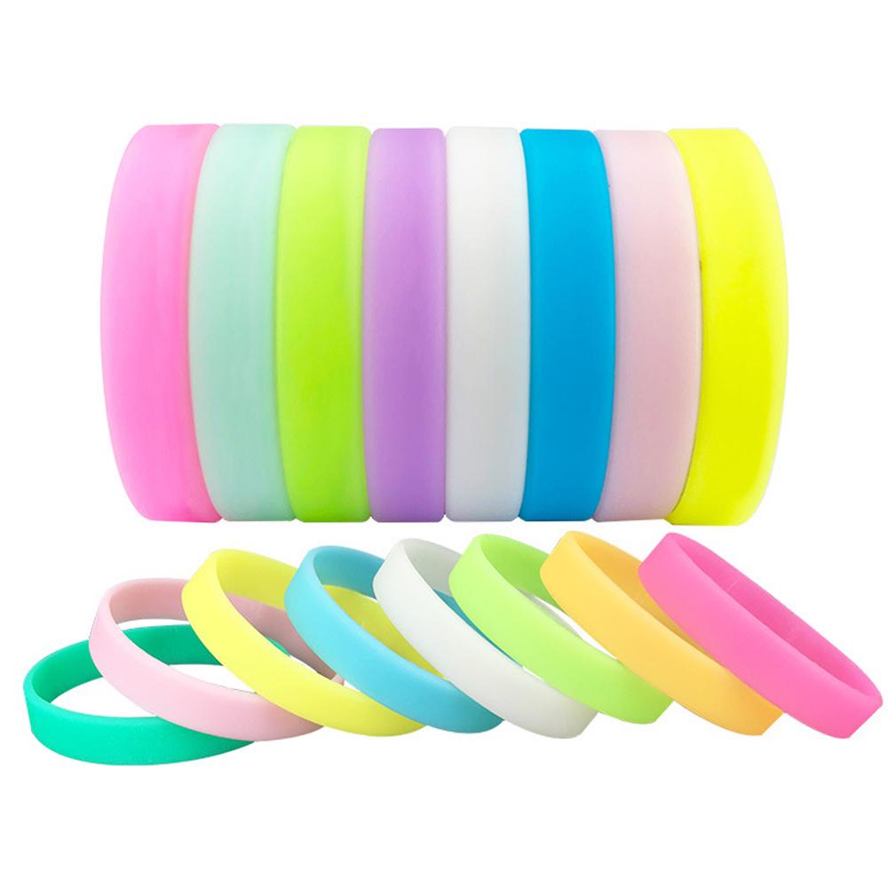 Rubber Silicone Bracelet Silica Gel Wristband Fashion Jewelry Wrist Band  Party