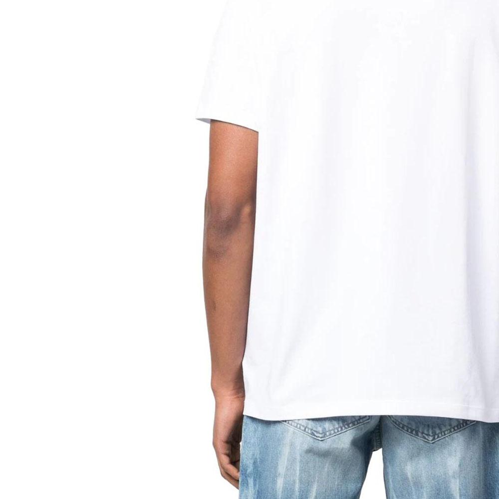 Karl Lagerfeld Cartoon Character Print Crew Neck Short Sleeve T-Shirt Men Tops White 75508253222110