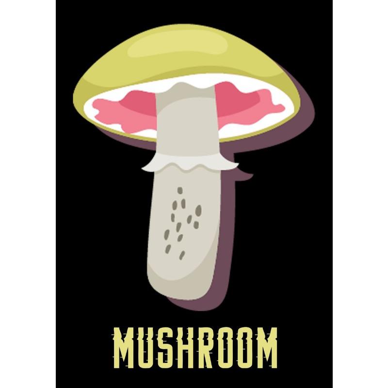 Póster de Setas Variadas Moderno Lindo Comida Seta Dibujos Animados Pintura en Lienzo Arte de Pared Imagen para Cocina Sala de Estar Decoración del Hogar