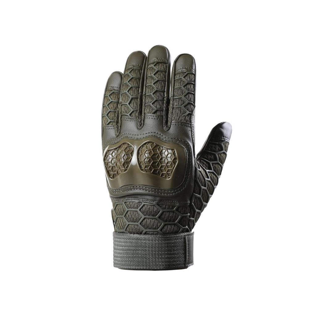 Men's Full-Finger Outdoor Tactical Gloves - Cut-Resistant, Wear-Resistant for Motorcycle Riding & Combat
