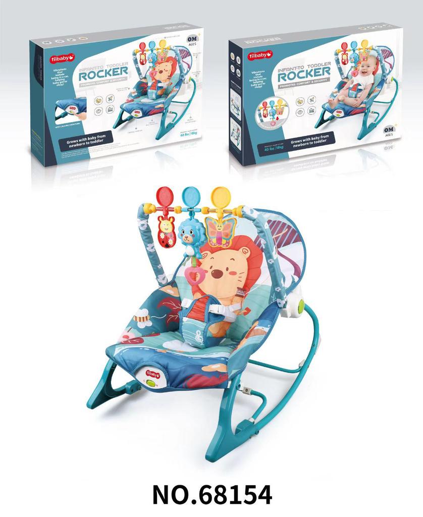 Baby Electric Rocking Chair with Music & Vibration Soothing Cradle Bed