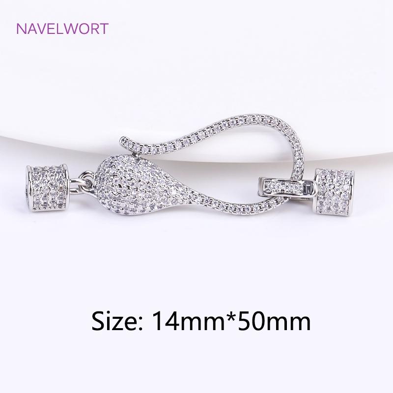 18K Gold Plated Pearl Clasp Connector,Clasps For Jewelry,Brass Fasteners Lock Clasp Accessories DIY Jewelry Making Supplies