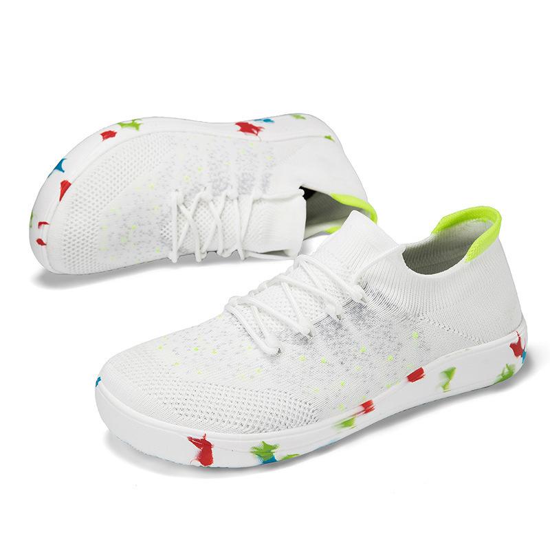 48 large size shoes 2025 spring and autumn new casual shoes men's trend sports writing light flying socks shoes