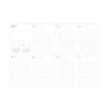 Notebook 2026 Schedule Book Starting December 2025 Weekly Block B6 Exact Size Hardcover Gingham Check Yellow Marks 26WDR-CB03-YE