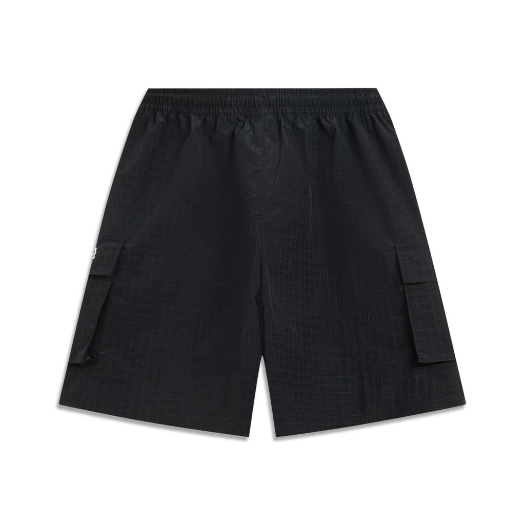 Li Ning X Jay Flow Collaboration Wade Series Letter Mid-Rise Drawstring Breathable Versatile Straight-Leg Casual Shorts Men shorts AKSV671-1