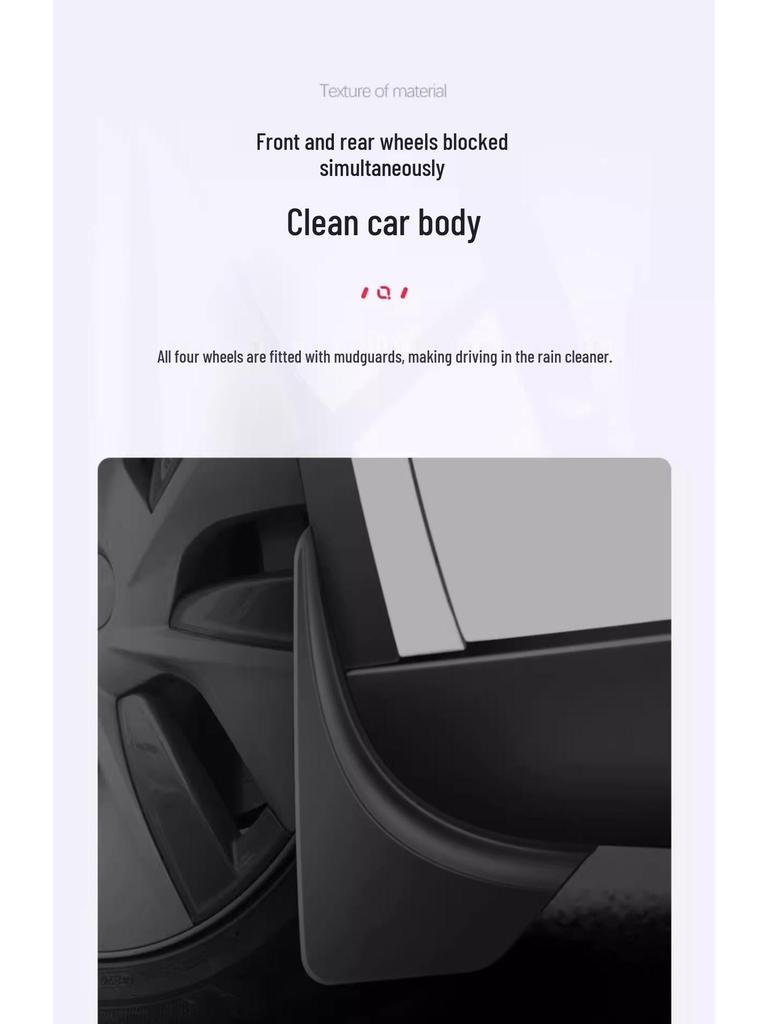 Sada předních a zadních blatníků pro Tesla Model 3/Y – Příslušenství pro ochranu proti poškrábání