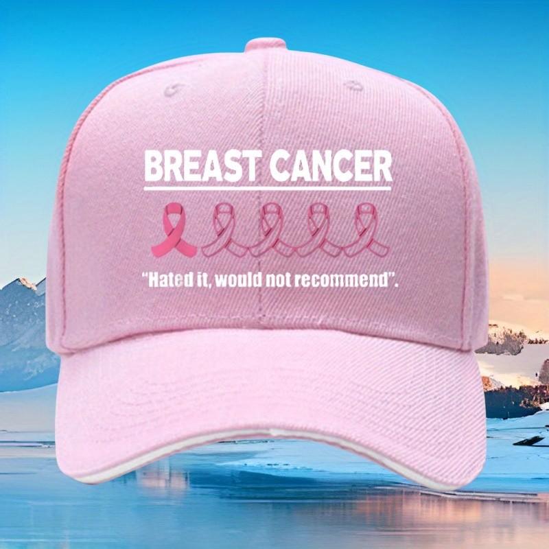 Breast Cancer Hated It Would Not RecomUnisexd Baseball Cap Adult Cotton Casual Adjustable Headwear