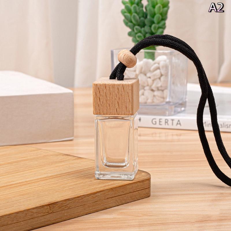 Empty Pendant Auto Perfume Mini Perfume Bottles Glass Bottles Aromatherapy Essential Oil Container Hanging Diffuser Auto Decor