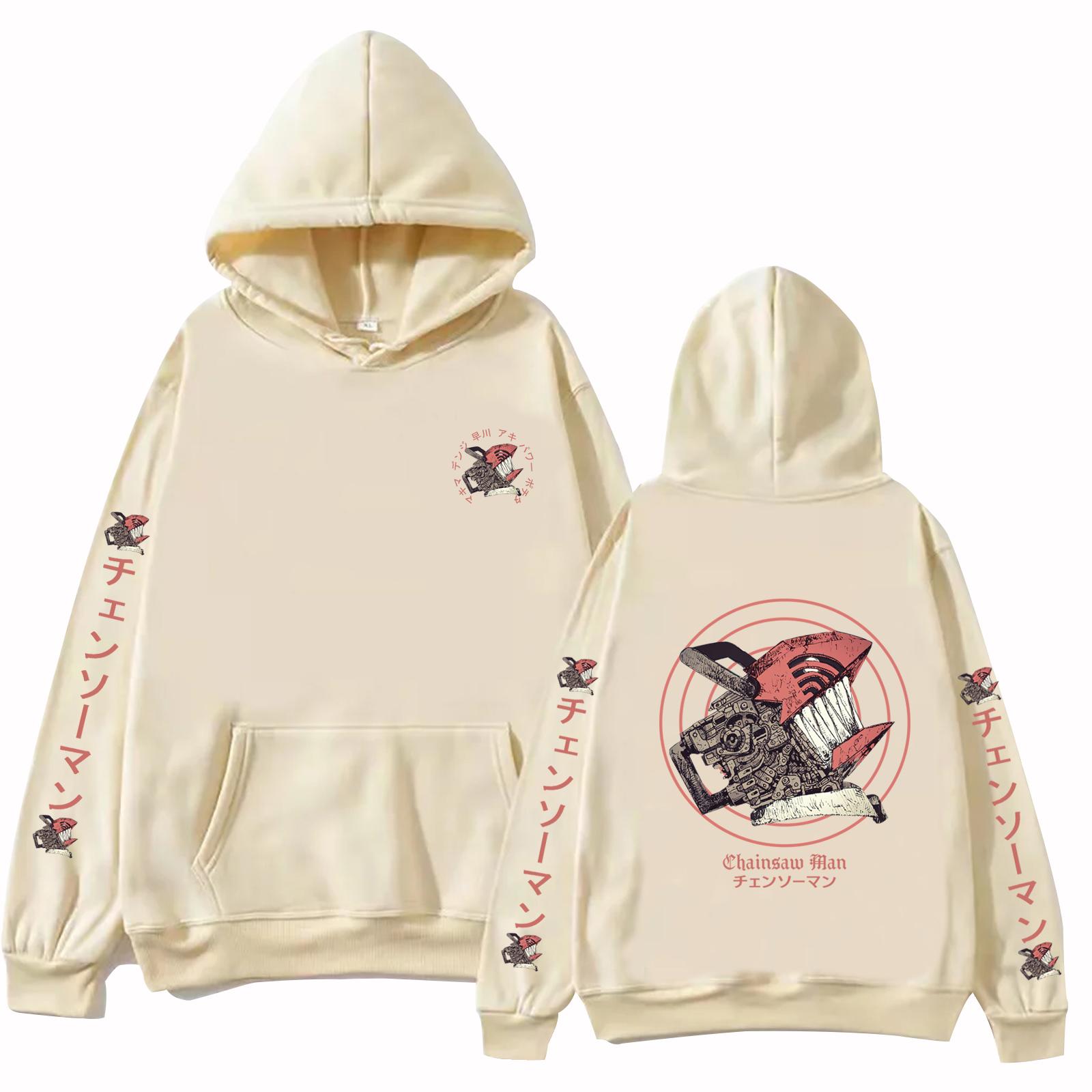 

Chainsaw Man Anime Hoodie Harajuku Pullover Tops Man Woman Sweatshirt Fans Gift S