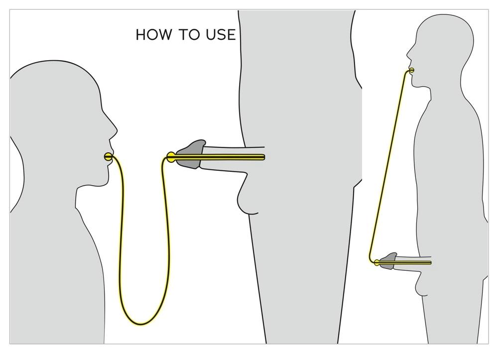 Penisplug - Urethral Dilator with Piss To Mouth Tube